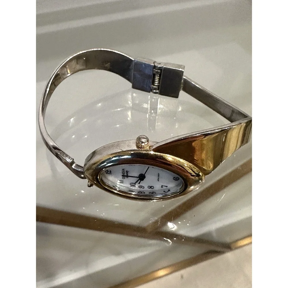 Geneva Gold and Silver Tone Quartz Analog Women's Watch